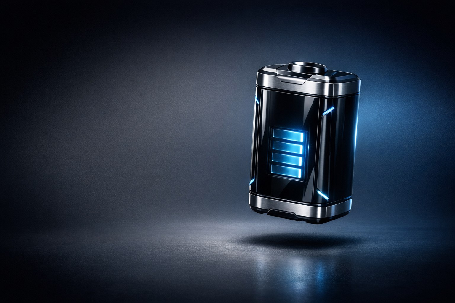 Premium battery product render symbolizing BatteryCo operations and modern power technology
